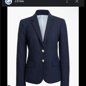 J. Crew Women's Classic Navy Blazer with Gold Buttons